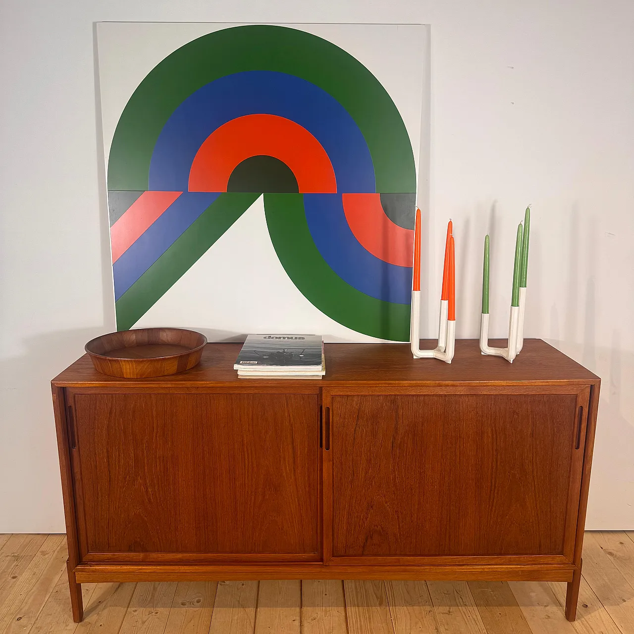Credenza danese in teak, anni ’60 4