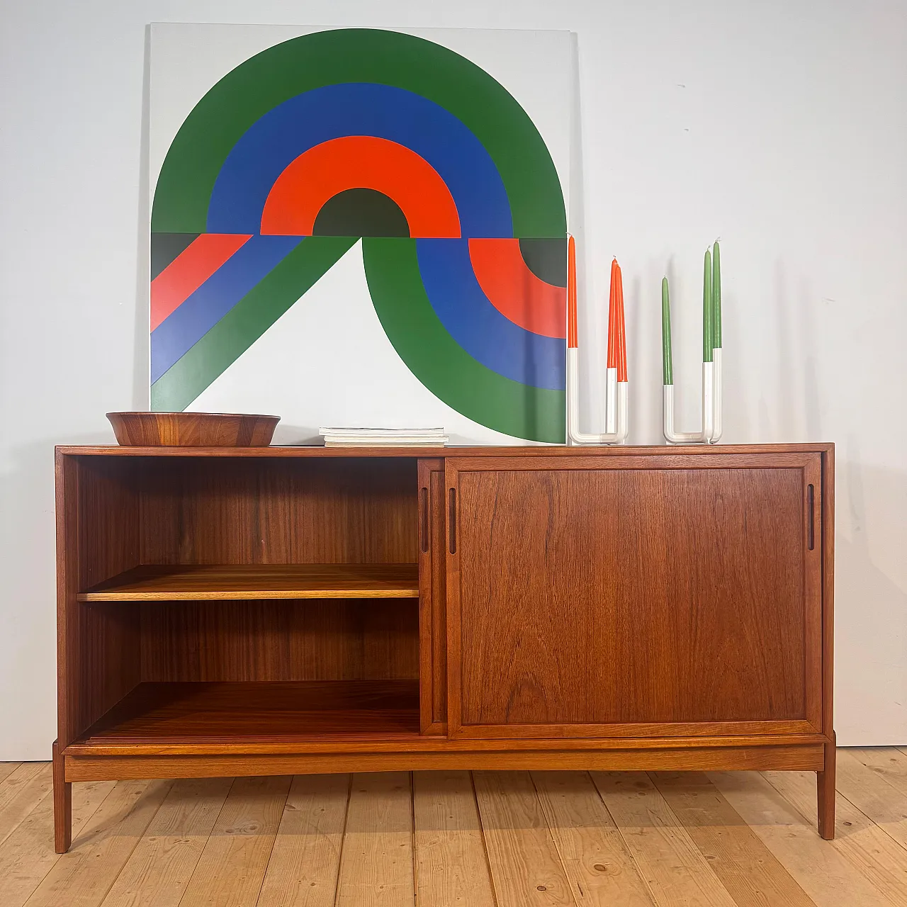 Credenza danese in teak, anni ’60 5