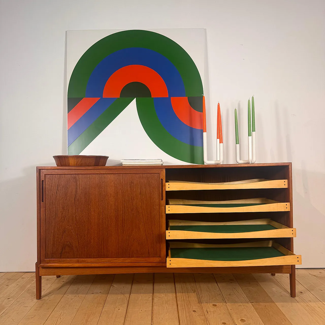 Credenza danese in teak, anni ’60 6