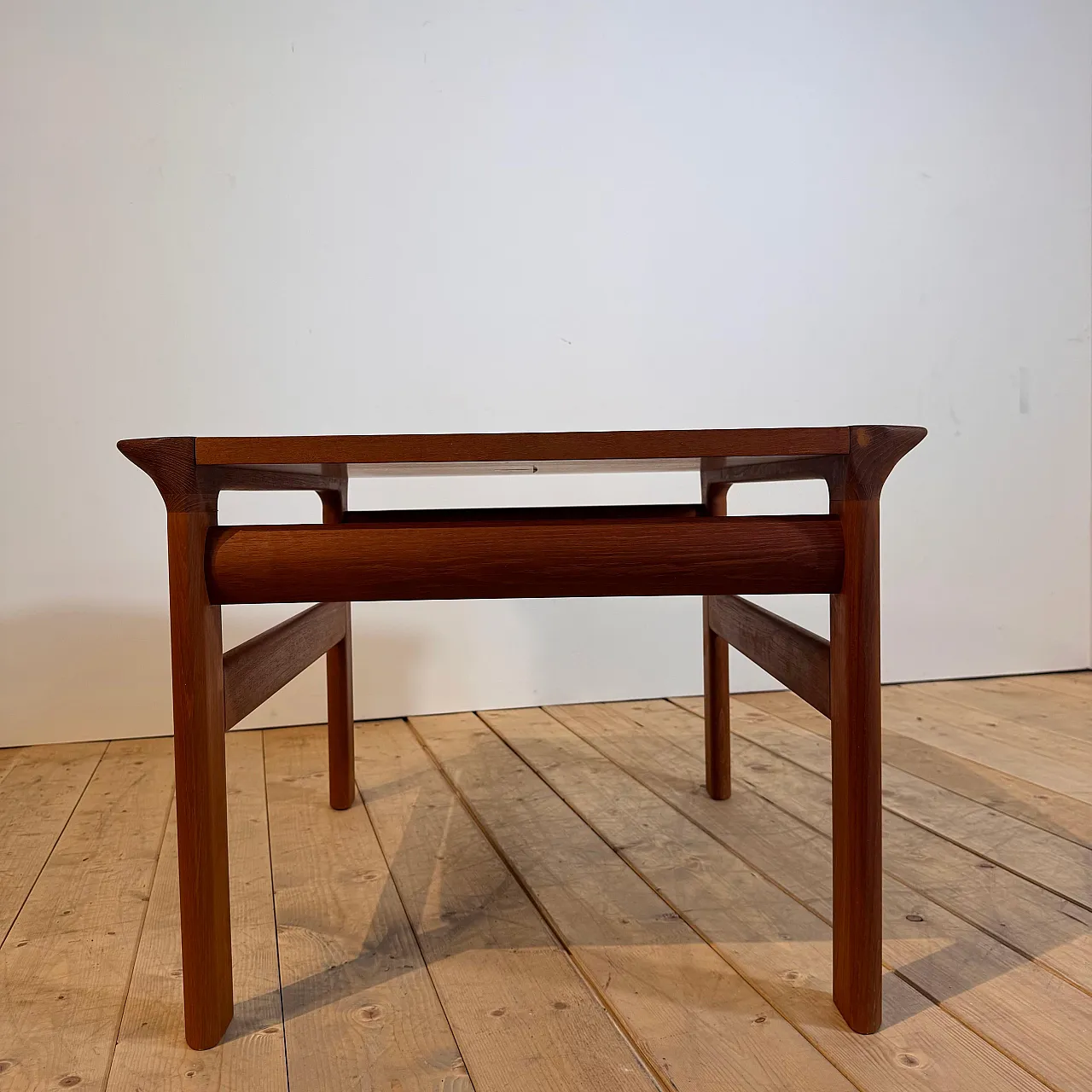 Danish teak coffee table with frame, 1960s 4