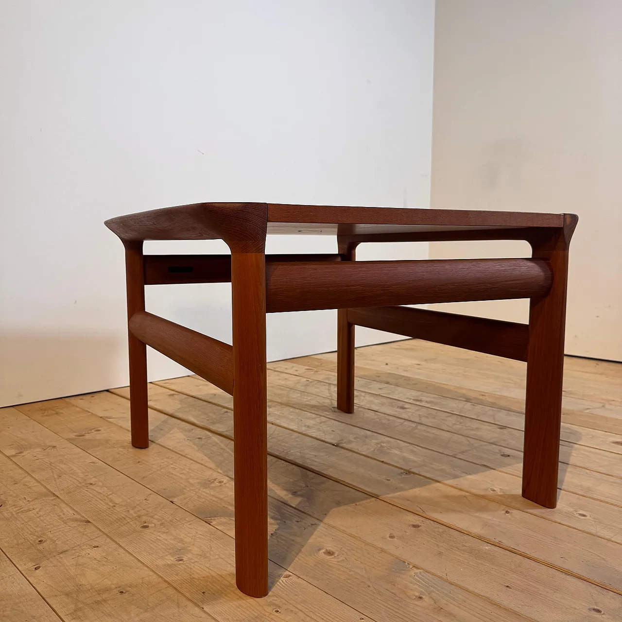 Danish teak coffee table with frame, 1960s 5