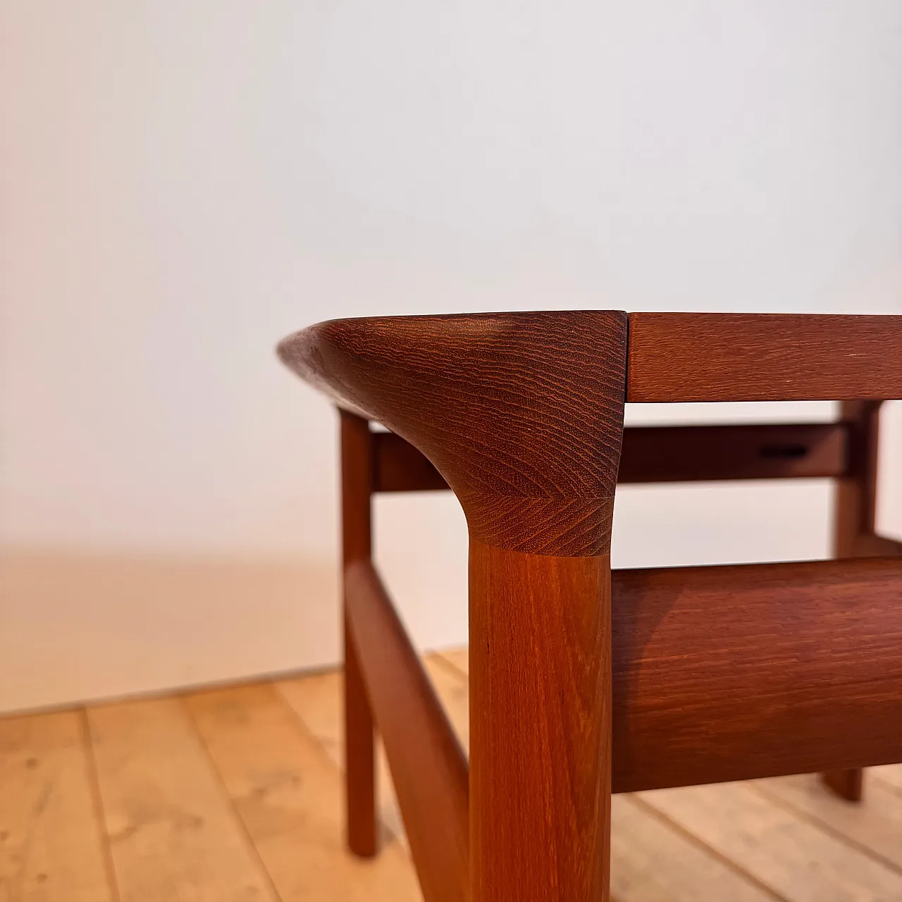 Danish teak coffee table with frame, 1960s 6