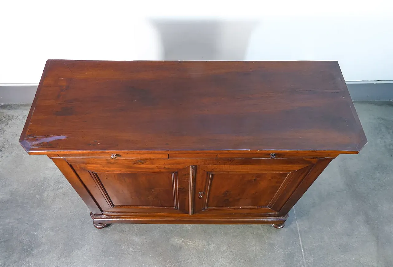 Credenza Carlo X in legno di noce, '800 4