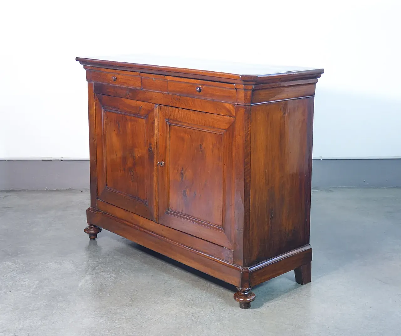Credenza Carlo X in legno di noce, '800 6