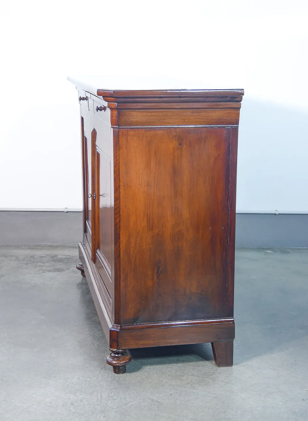 Credenza Carlo X in legno di noce, '800 7