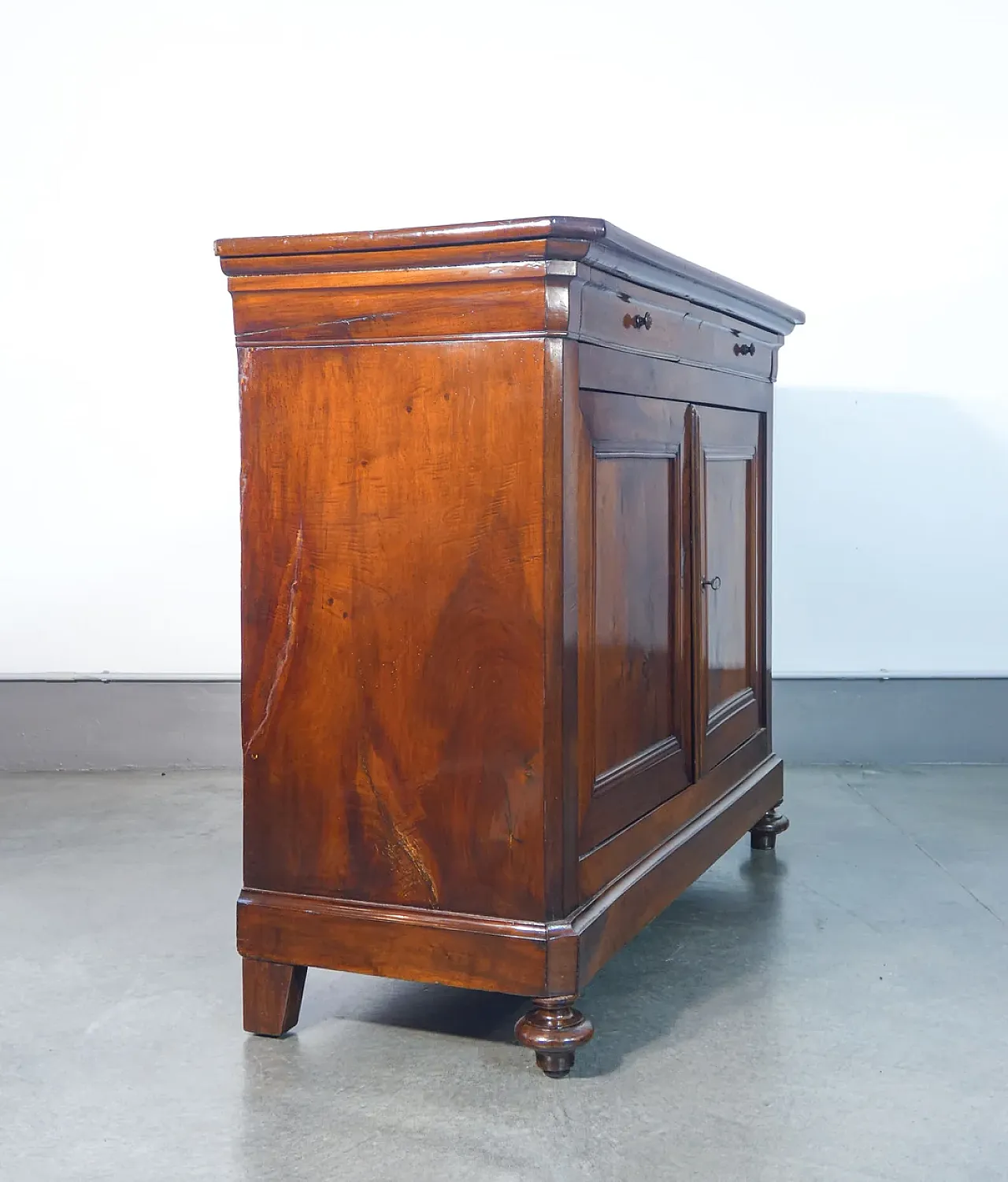 Credenza Carlo X in legno di noce, '800 8