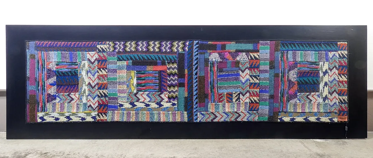 Arazzo di Ottavio MISSONI per SAPORITI, anni '70 1