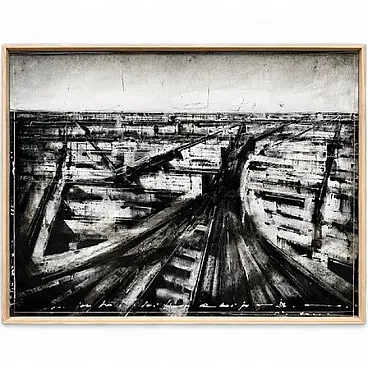 Jonathan Guaitamacchi, mixed media on canvas and panel, 20th century