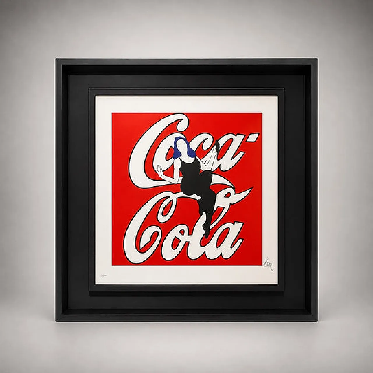 Coca Cola by Marco Lodola, silkscreen on paper, 20th century 1