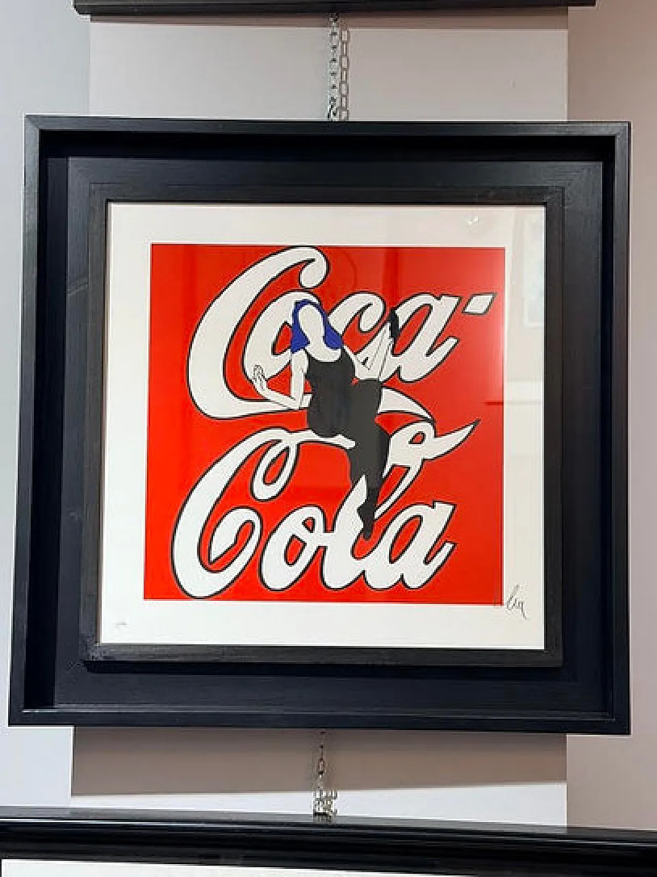 Coca Cola by Marco Lodola, silkscreen on paper, 20th century 2