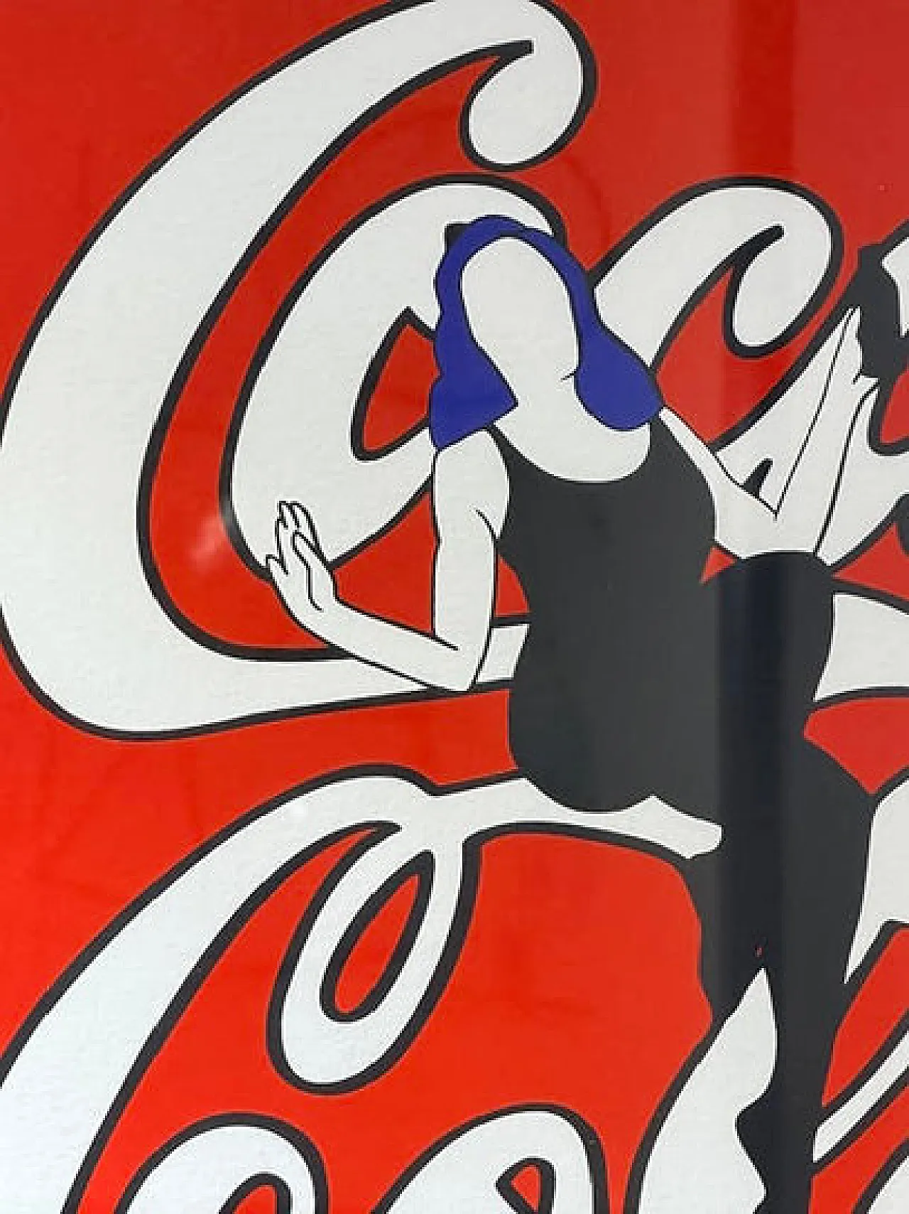 Coca Cola by Marco Lodola, silkscreen on paper, 20th century 4