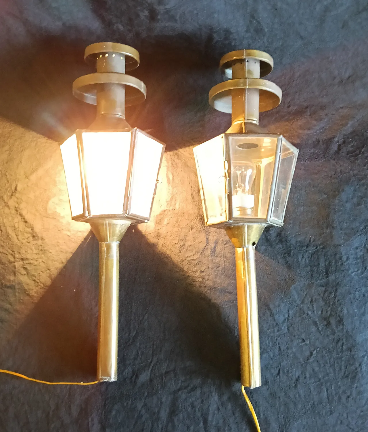 wall sconces, lanterns. 2