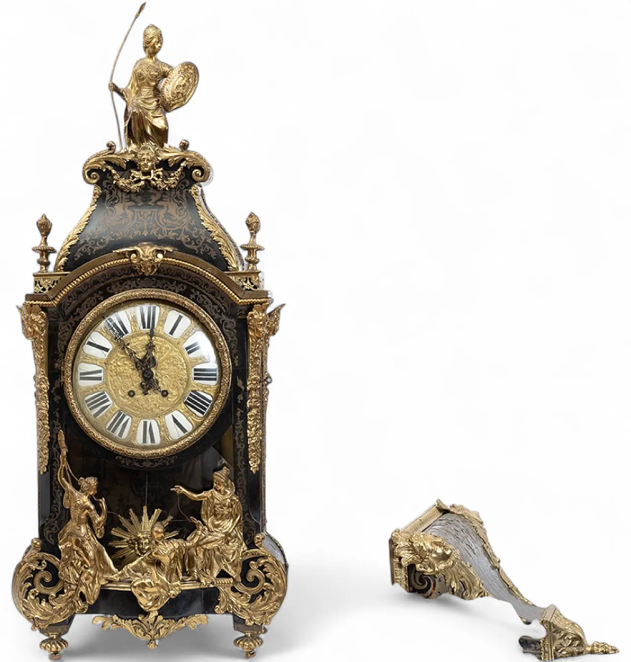 Cartel clock in Boulle style, Napolean period, 19th century 12