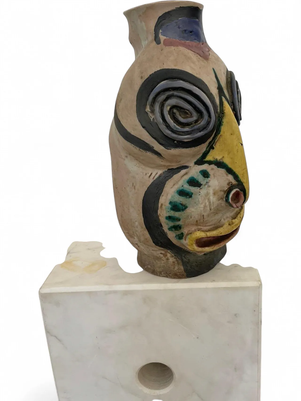 Art Rumi Milano Vaso Antropomorfo Ceramica Artistica Anni 50 Artigiana 7