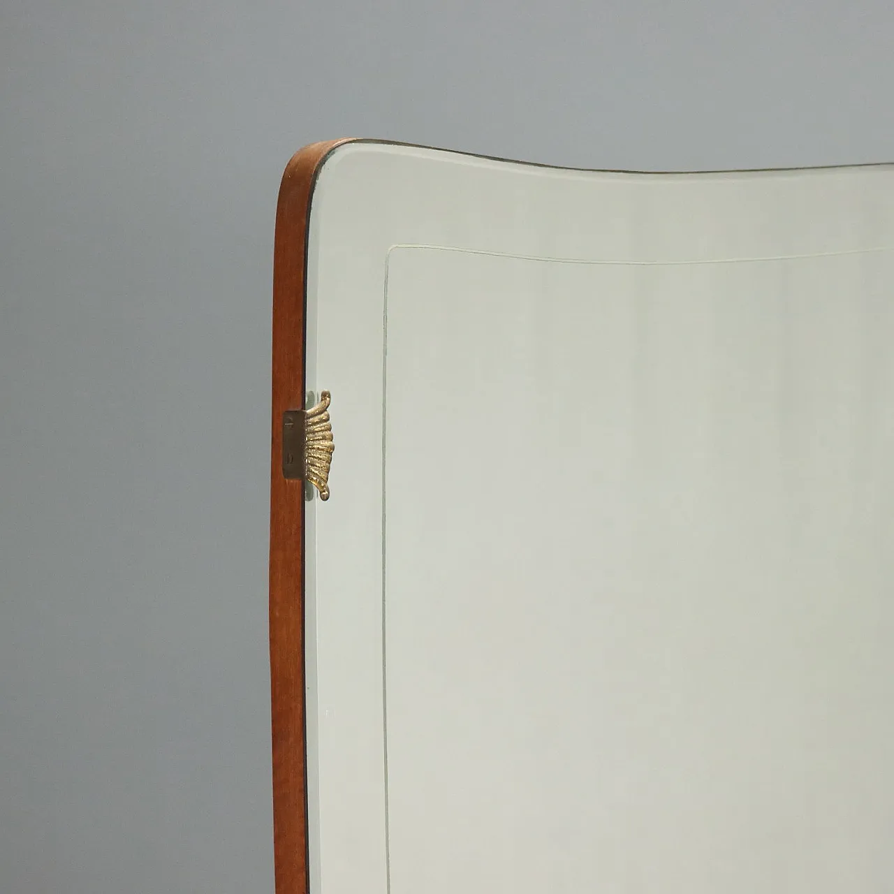 Chest of drawers in mahogany and glass top, mid-20th century 4