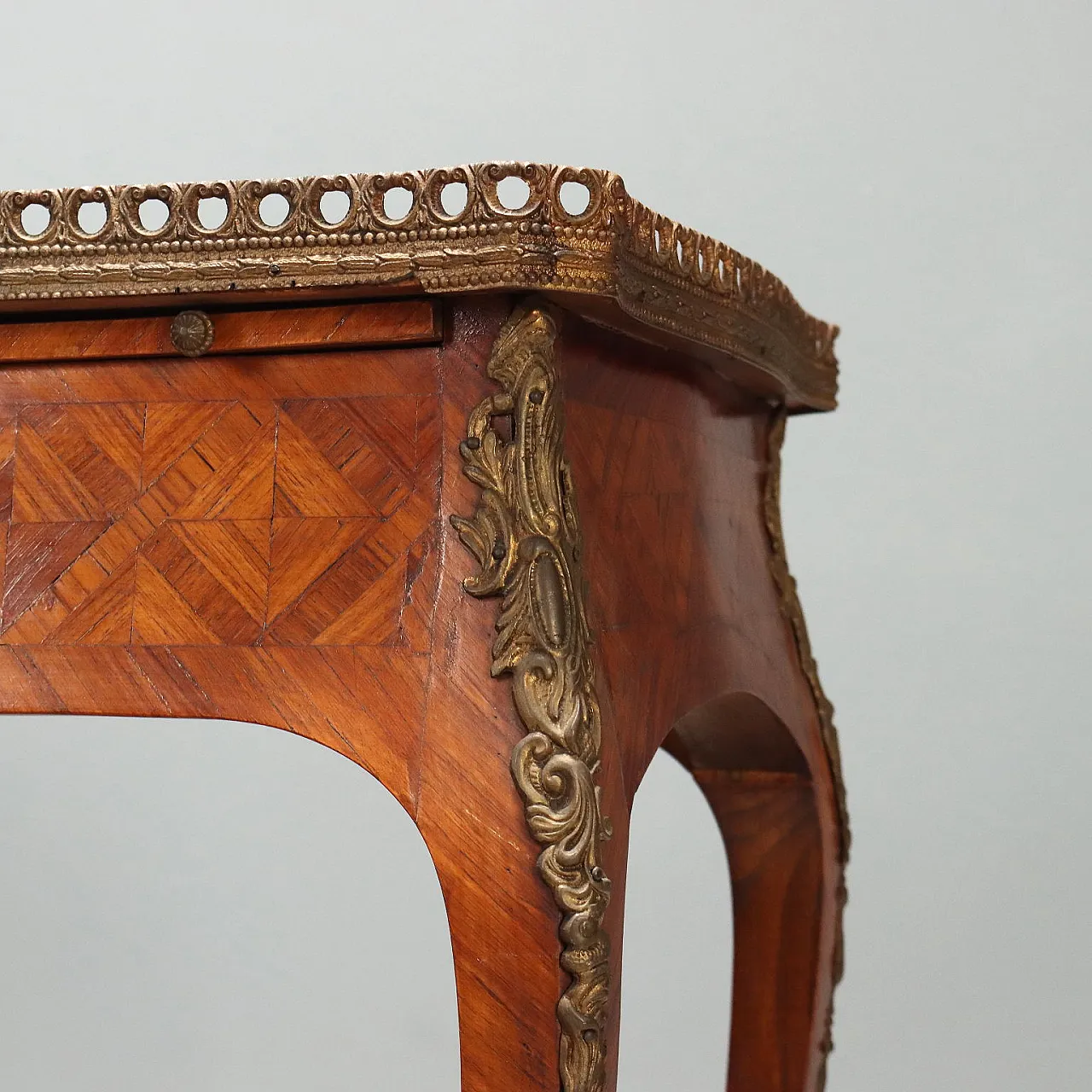 Napoleon III coffee table in Bois de Rose, late 19th century 6