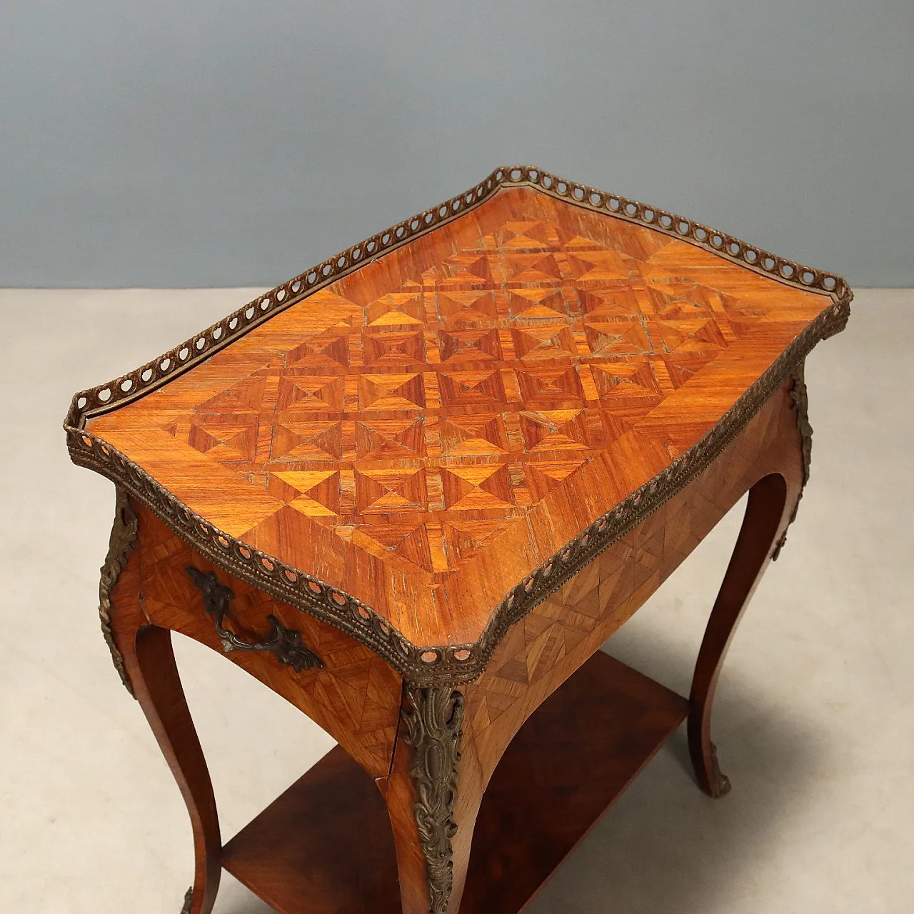 Napoleon III coffee table in Bois de Rose, late 19th century 9
