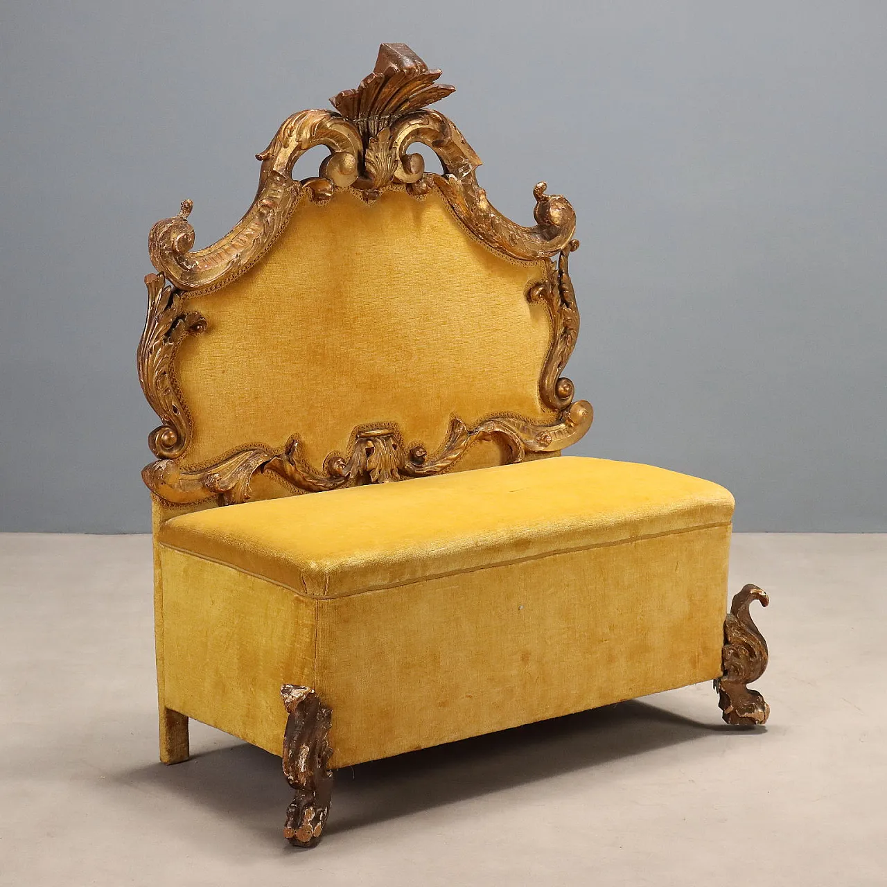 Baroque style bench, early 20th century 1
