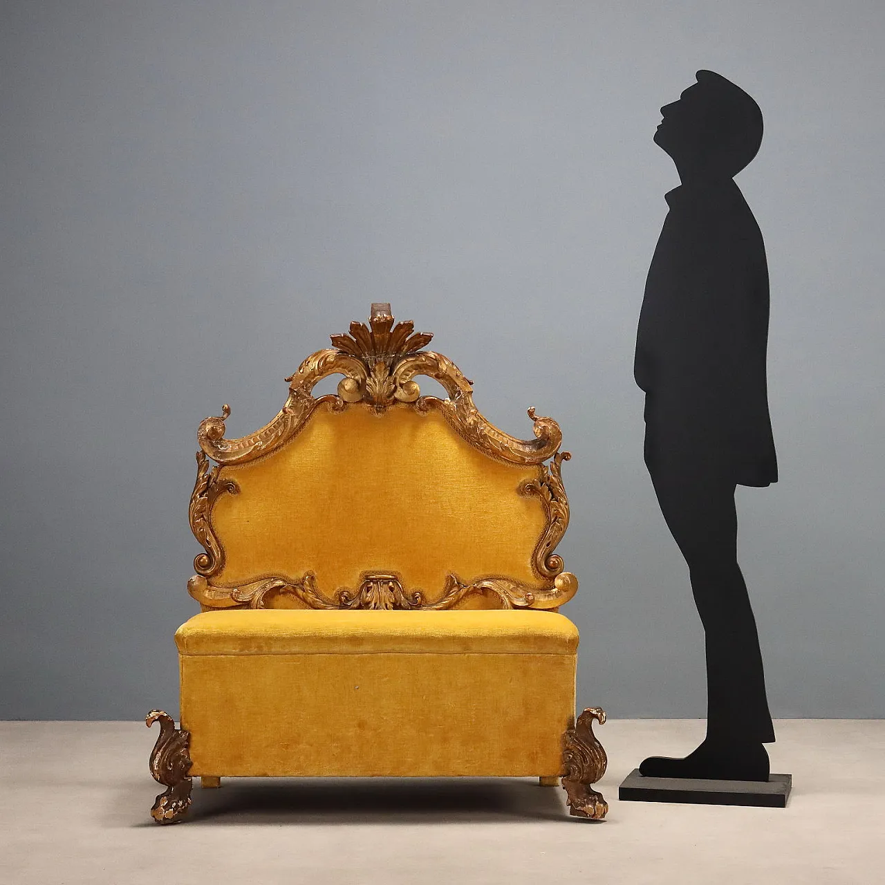 Baroque style bench, early 20th century 3