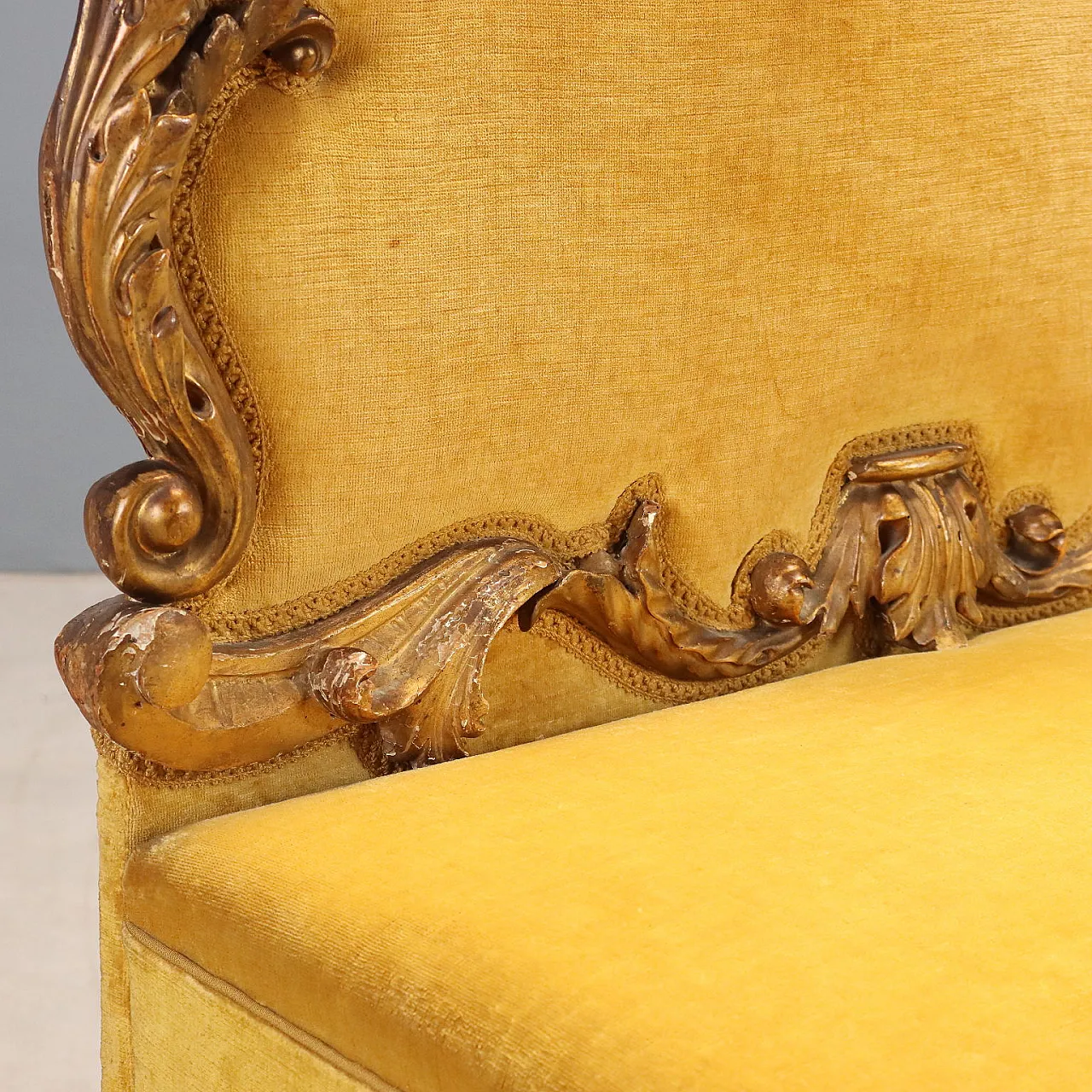 Baroque style bench, early 20th century 6