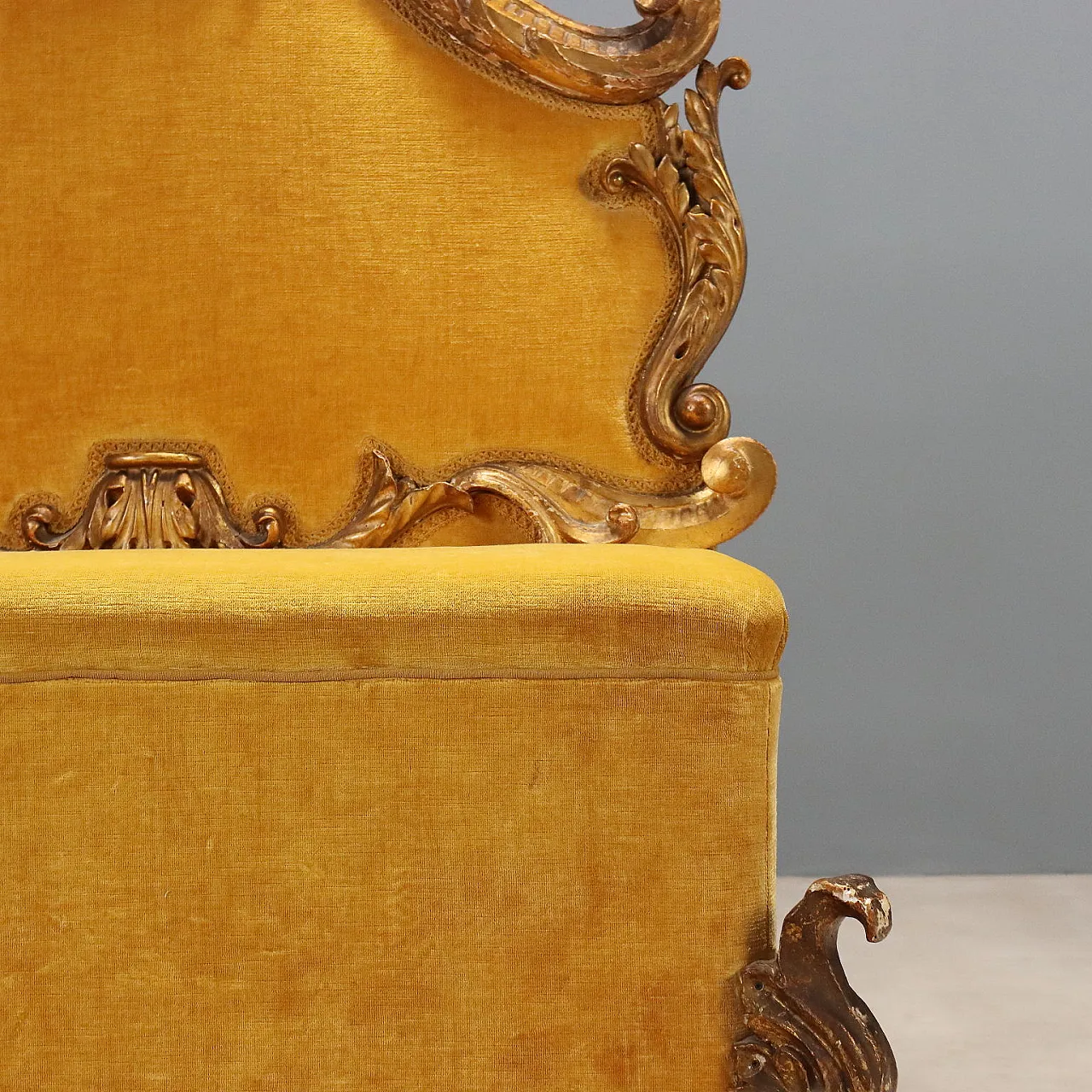 Baroque style bench, early 20th century 8