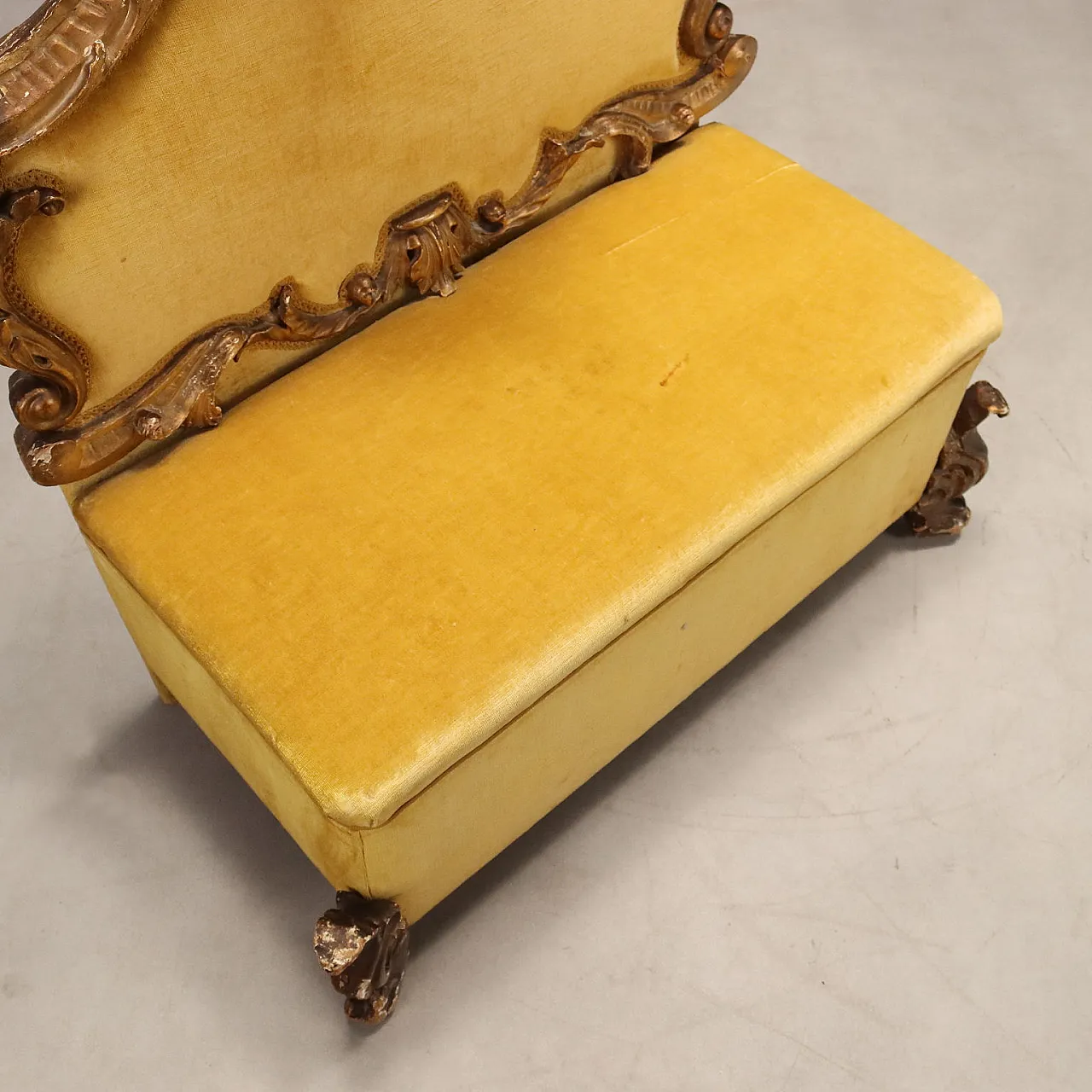 Baroque style bench, early 20th century 9