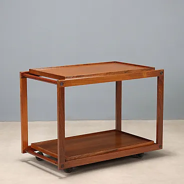 Carrello in teak, anni '60