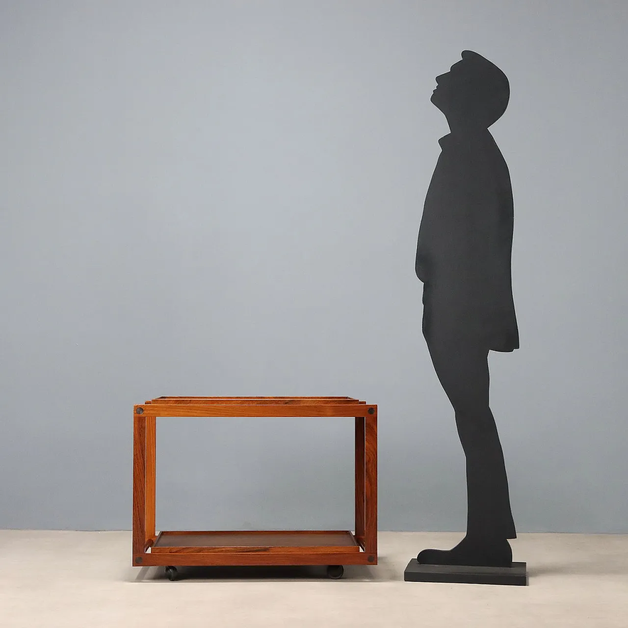 Carrello in teak, anni '60 3