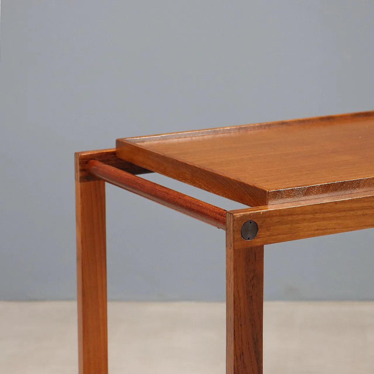 Carrello in teak, anni '60 4