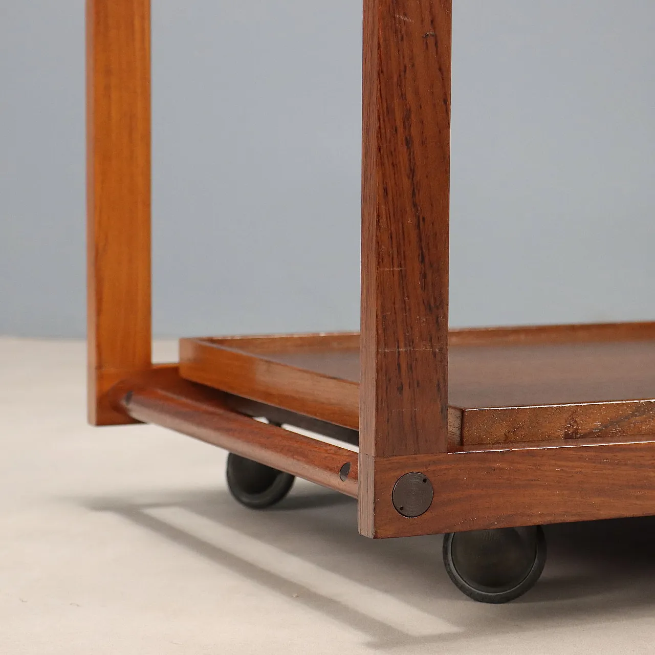 Carrello in teak, anni '60 5