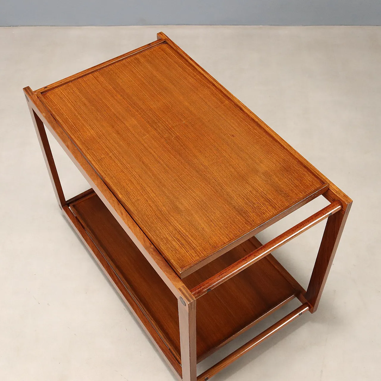 Carrello in teak, anni '60 6