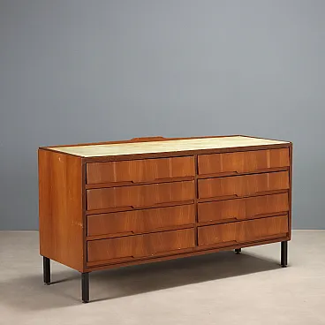 Dresser in wood and metal, 1960s