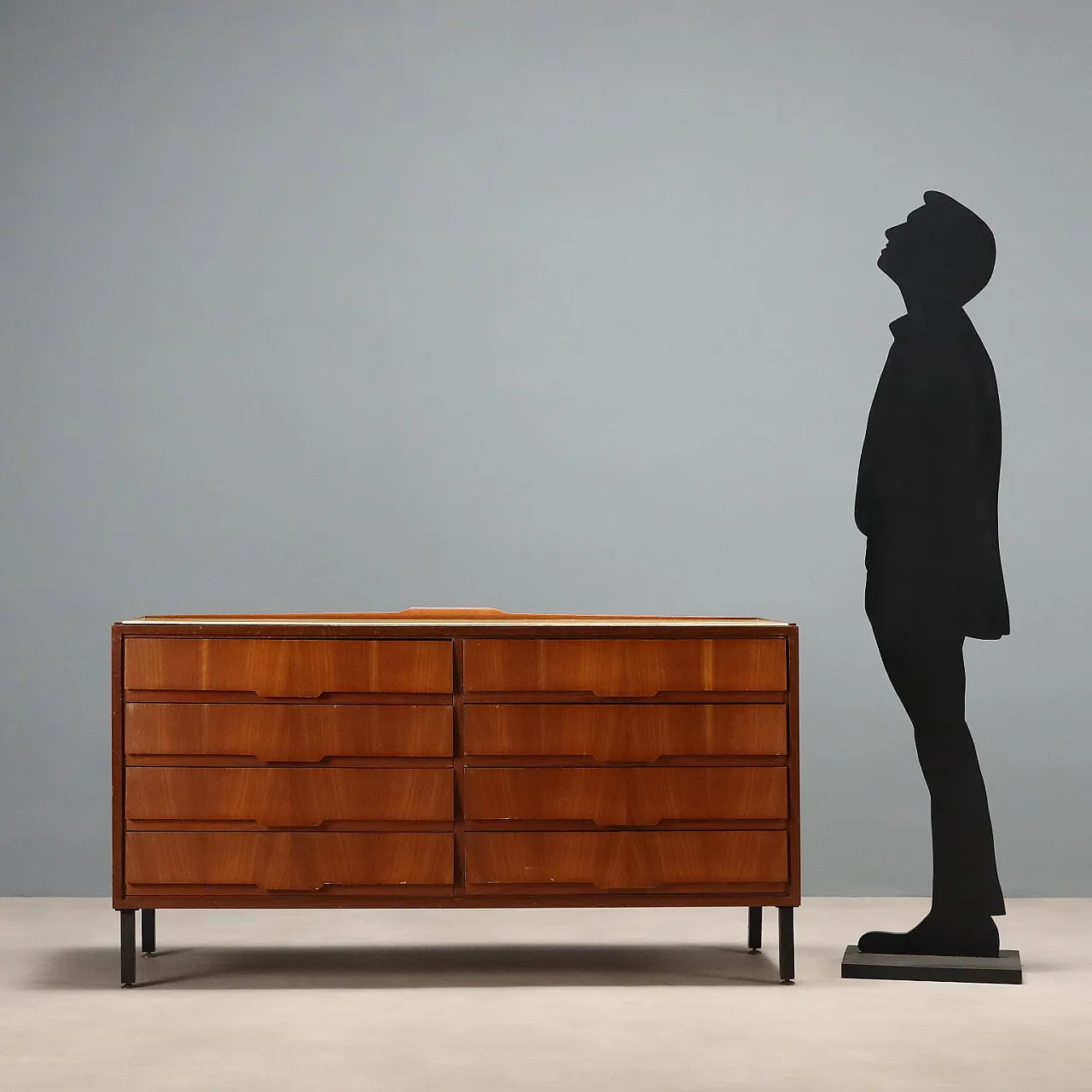 Dresser in wood and metal, 1960s 3