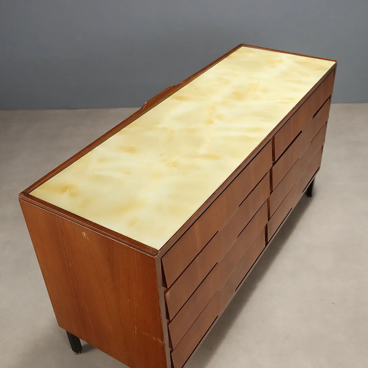 Dresser in wood and metal, 1960s 9