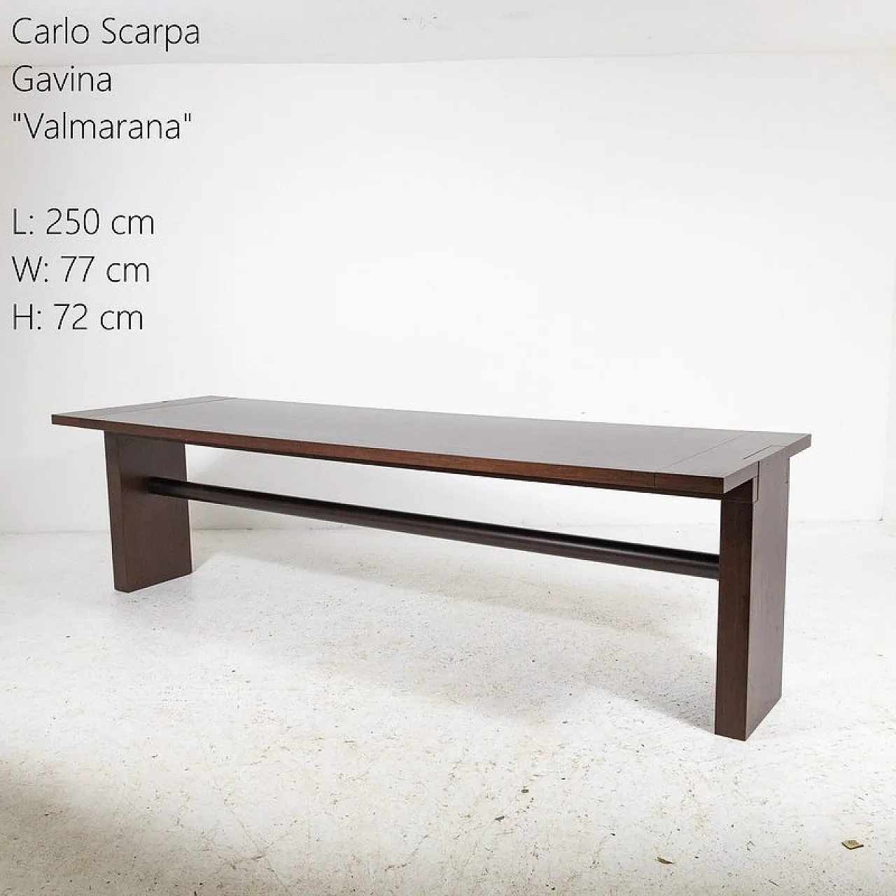 Valmarana table by Carlo Scarpa for Gavina, late 20th century 2