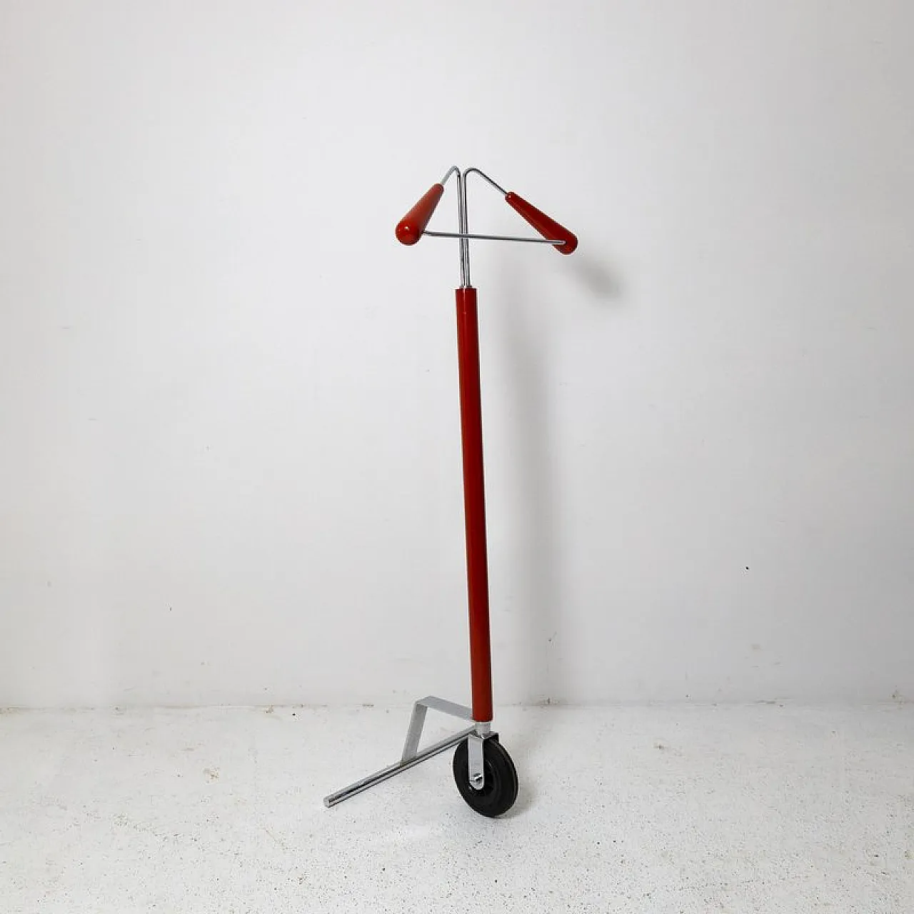 Coat rack with wheel, 1980s 2