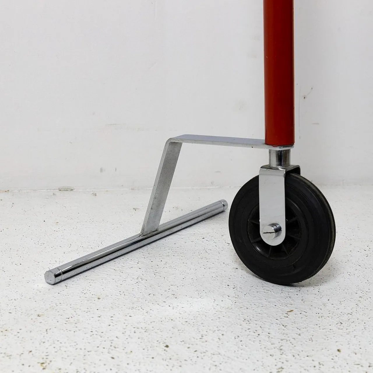 Coat rack with wheel, 1980s 3