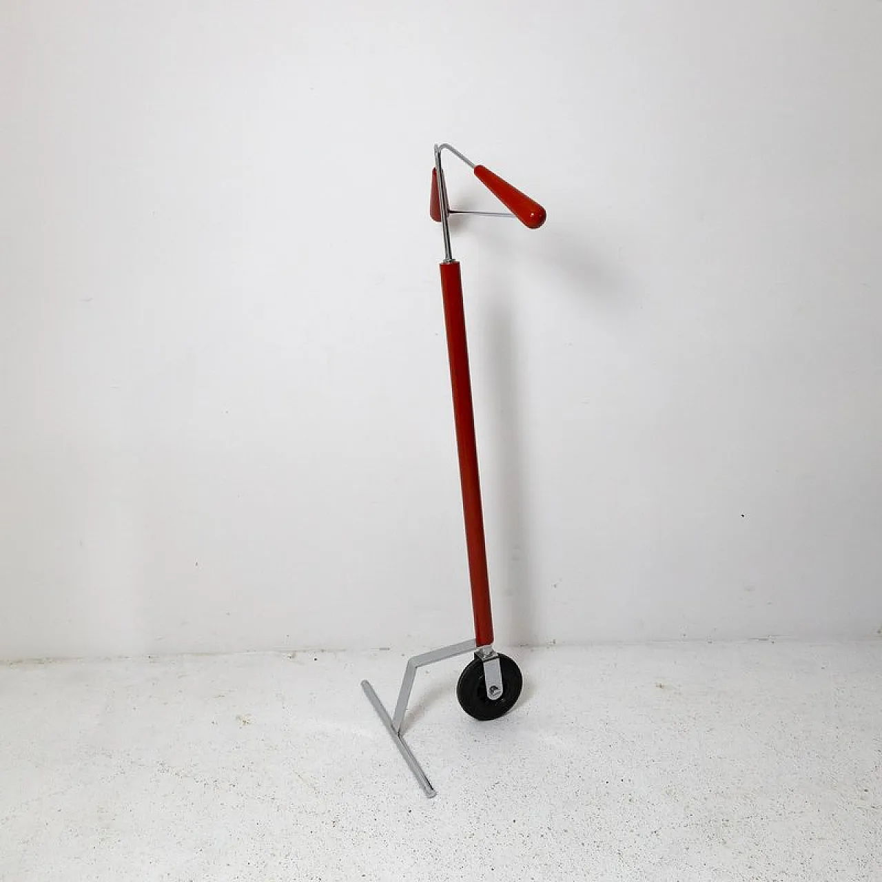 Coat rack with wheel, 1980s 6