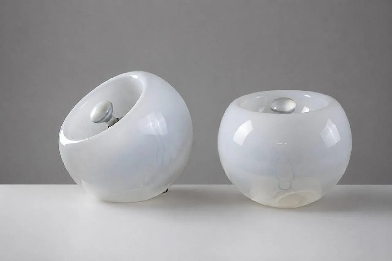 Glass Vacuna table lamp by Eleonore Peduzzi Riva for Artemide, 1970s 1
