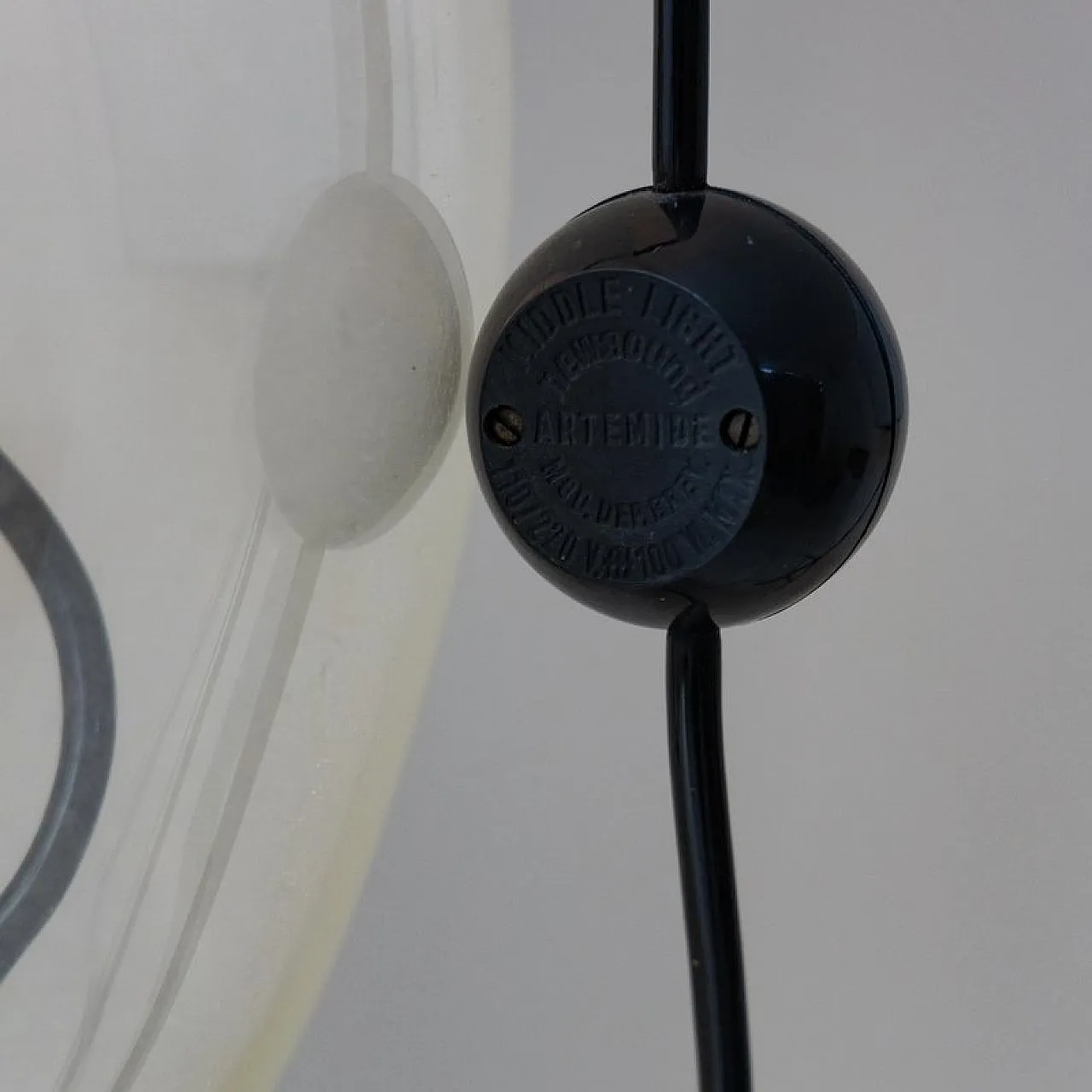Glass Vacuna table lamp by Eleonore Peduzzi Riva for Artemide, 1970s 4