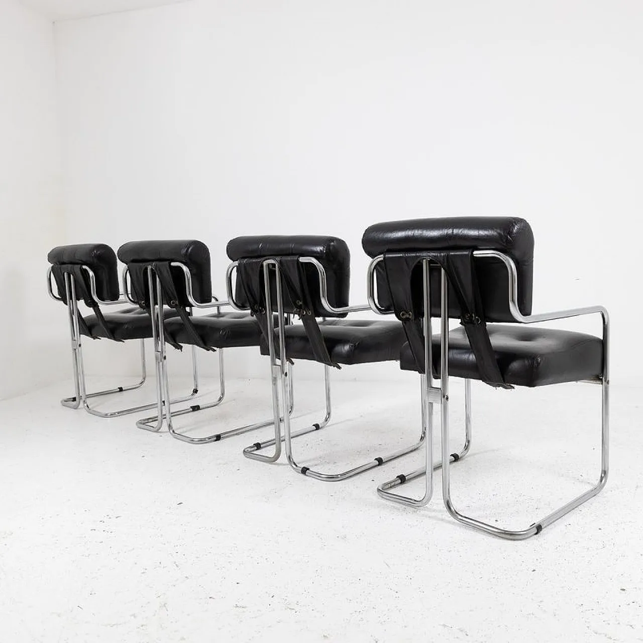4 Tucroma armchairs by Guido Faleschini for Mariani, late 20th century 3