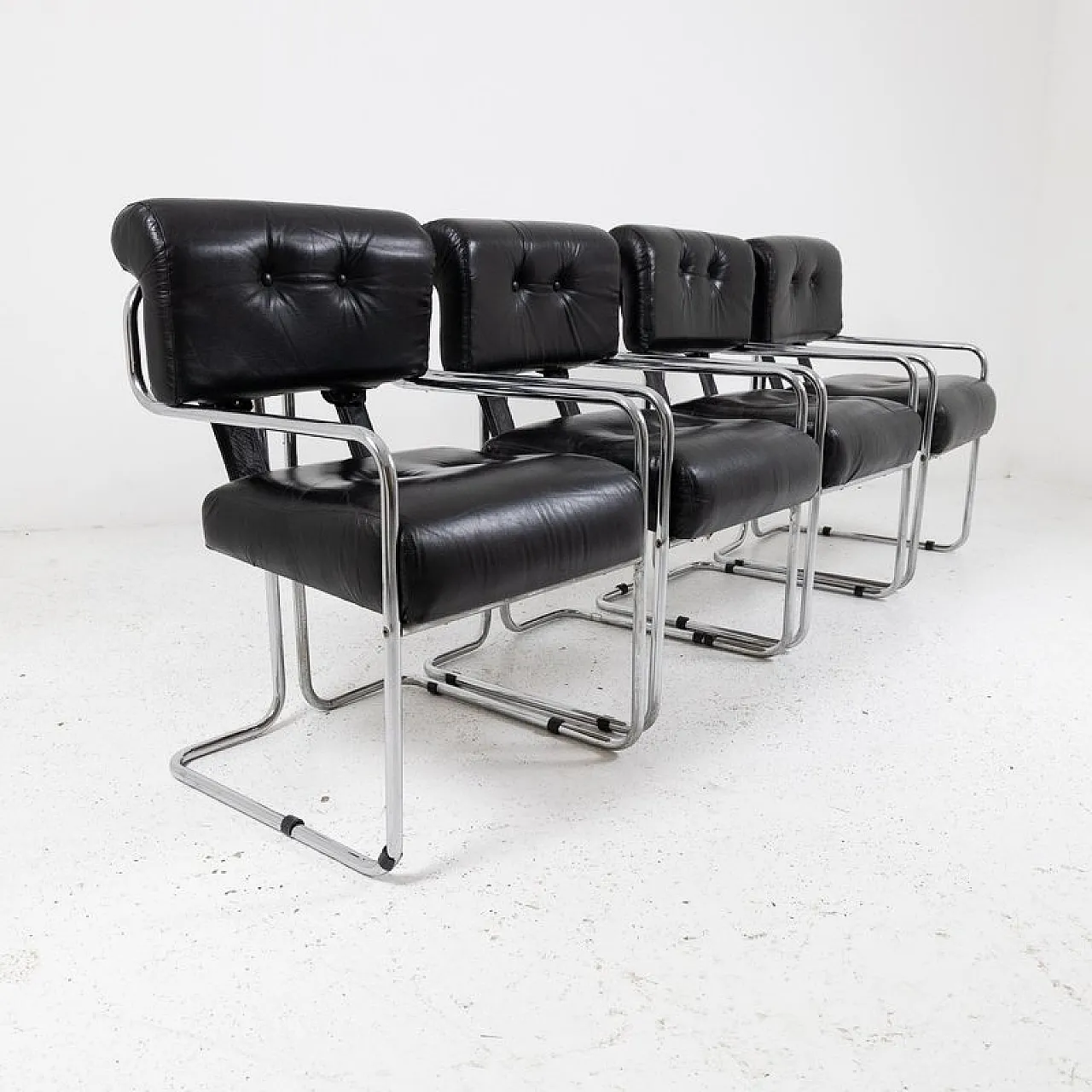 4 Tucroma armchairs by Guido Faleschini for Mariani, late 20th century 4