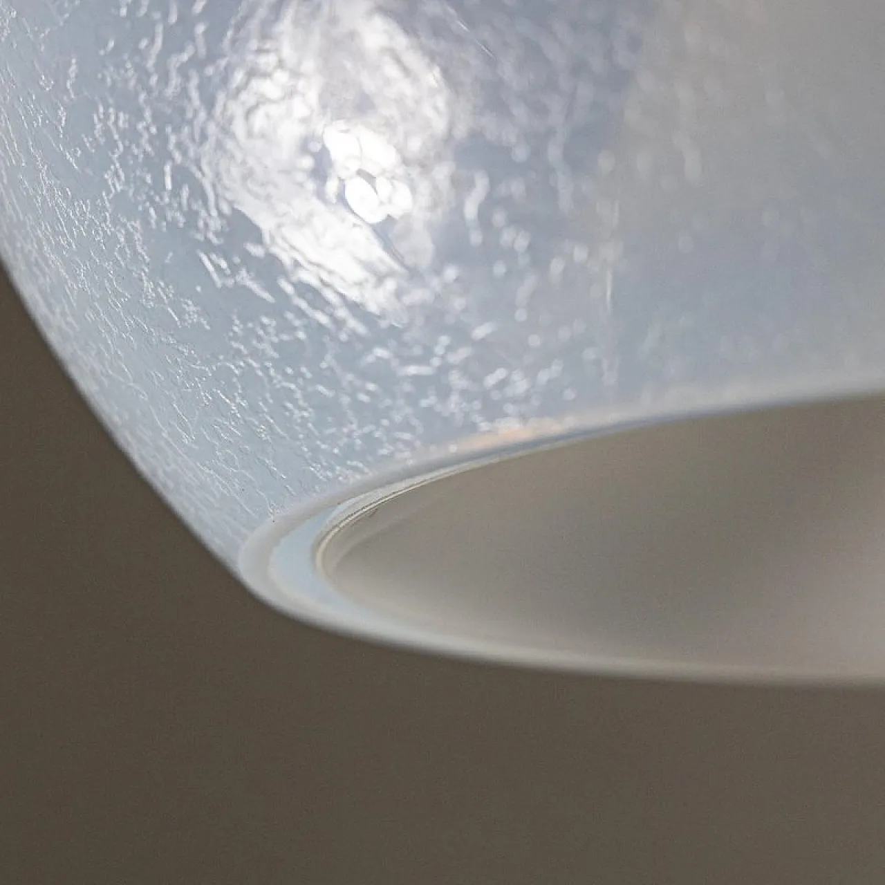 Glass pendant lamp from AV Mazzega, 1970s 7