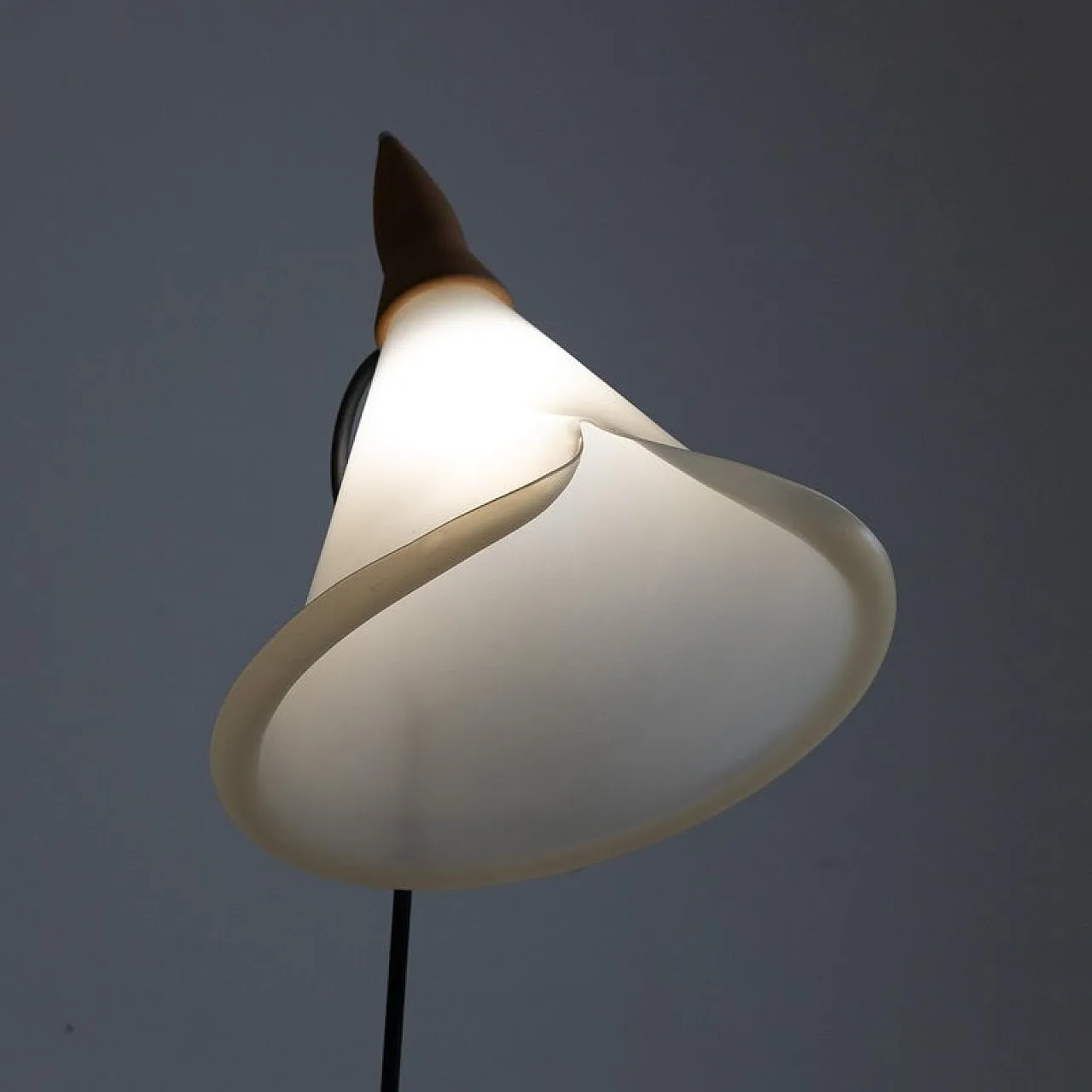 Floor lamp in terracotta, acrylic glass and aluminum, 20th century 5