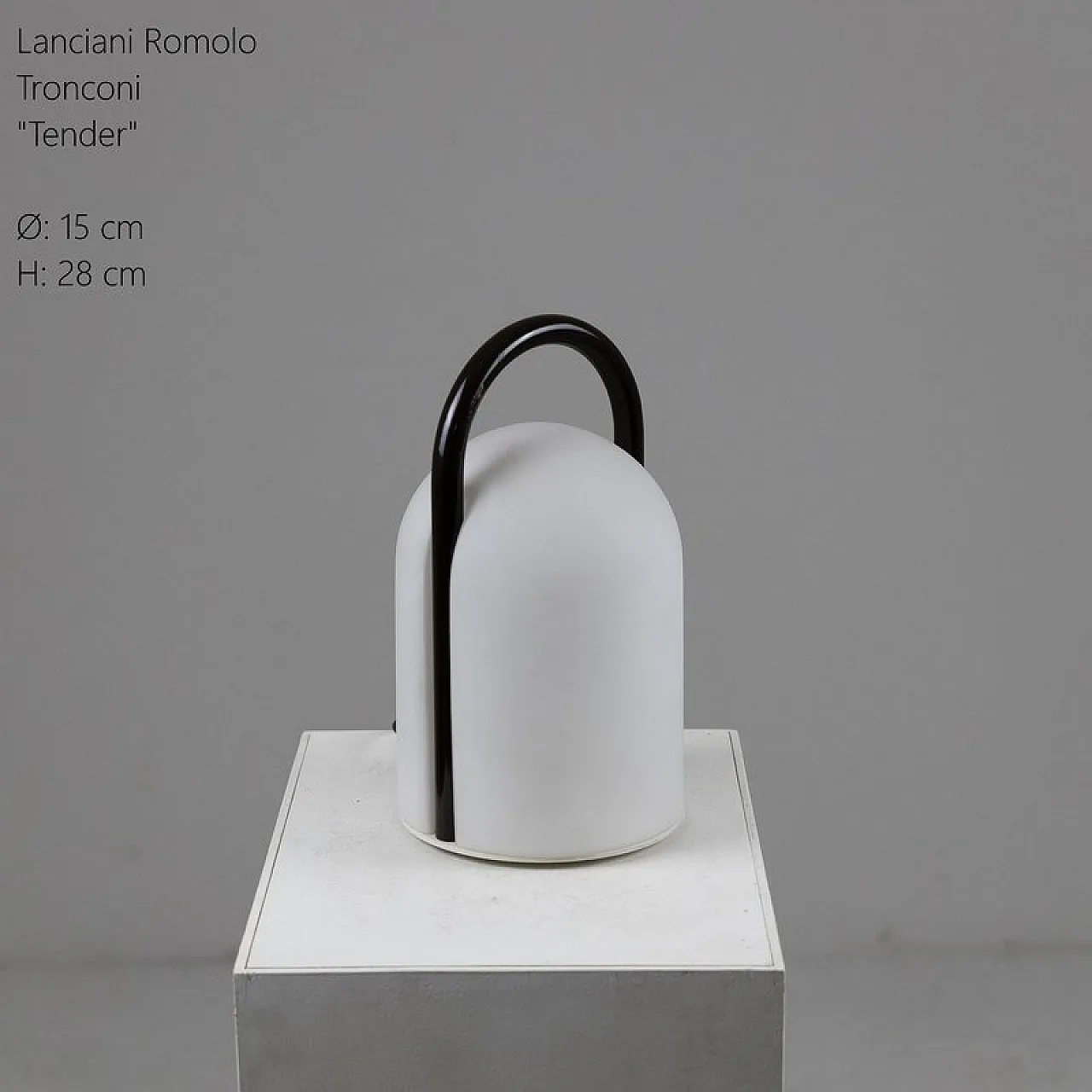Tender table lamp by Romolo Lanciani for Tronconi, late 20th century 8