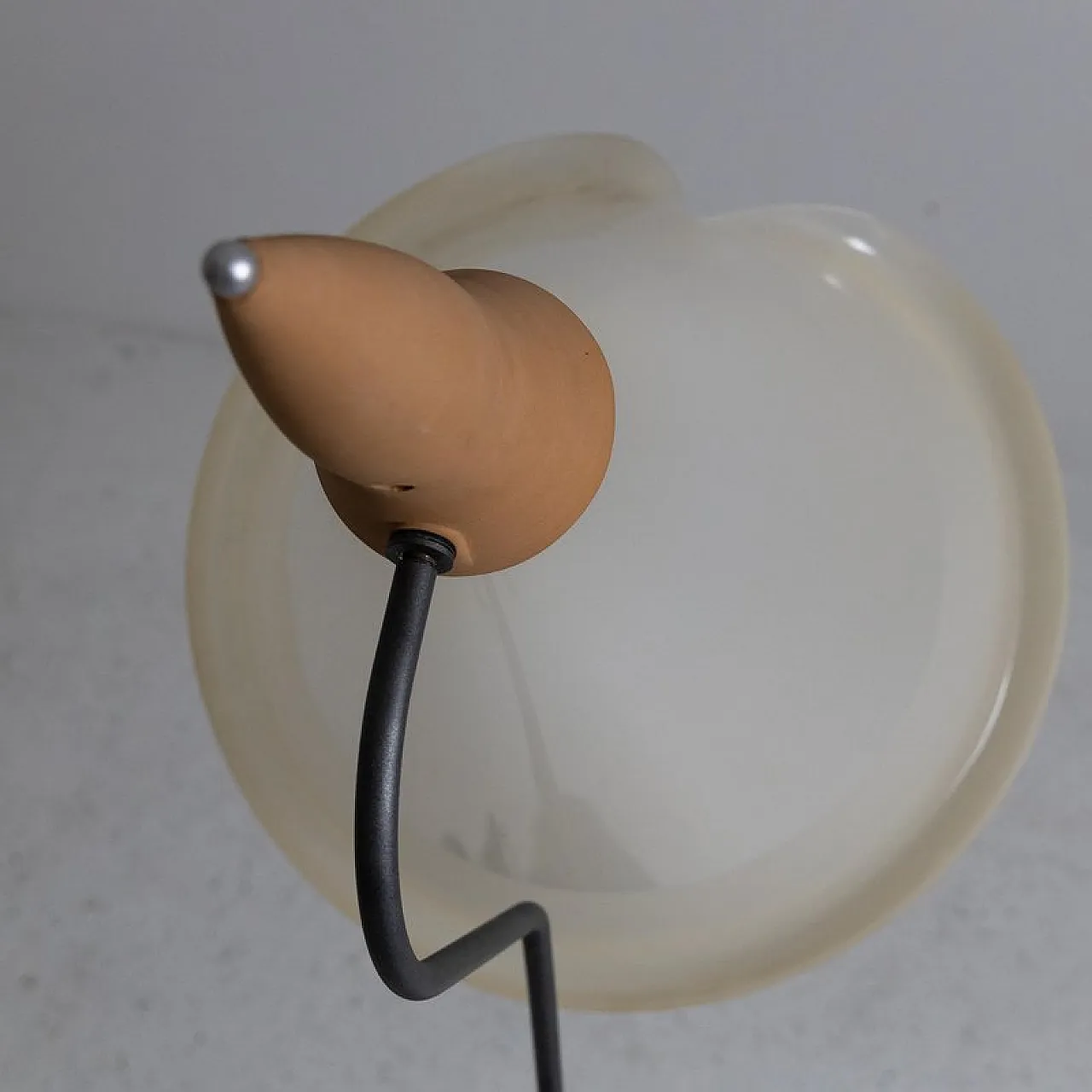 Floor lamp in terracotta, acrylic glass and aluminum, 20th century 7
