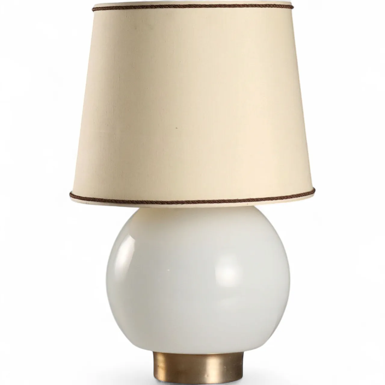 Table lamp in white glass, late 20th century 9