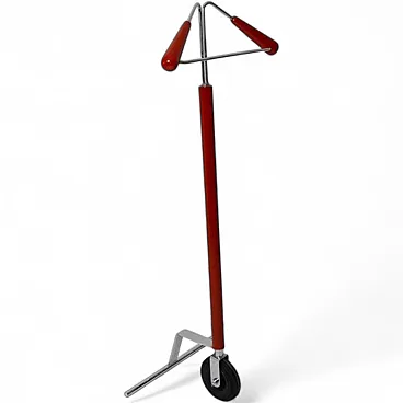 Coat rack with wheel, 1980s