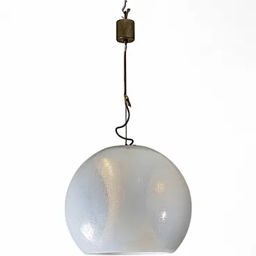 Glass pendant lamp from AV Mazzega, 1970s