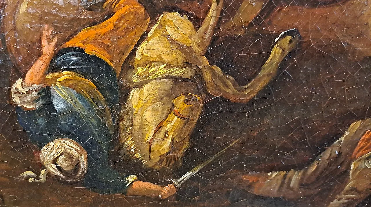 Artista della scuola del Nord, olio su tela, '700 4
